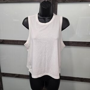 Lululemon Athletica White Tank Top - Sz S / sz M